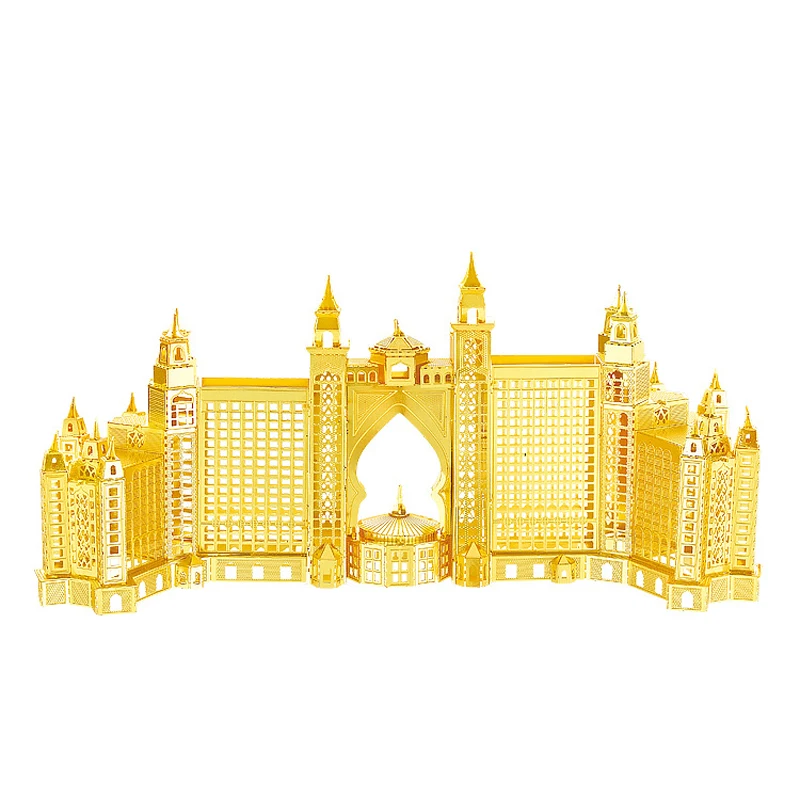Nanyuan 3D металлическая головоломка здание отеля модель сделай сам лазерная резка