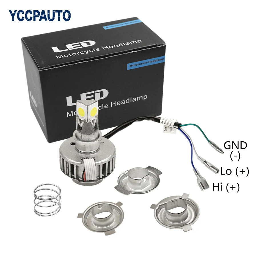H6 H4 Led Ba20d мотоциклетный головной светильник лампа DC12v мотоциклетный головной светильник s лампы H4 светодиодный мотоциклетный головной светильник Hi Lo луч белого цвета
