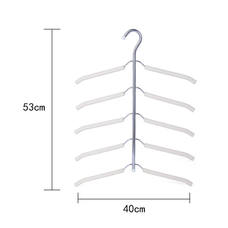 Clothes Finishing Hanger Organziers Stainless Steel 1PC Tie Belt Rack &amp Holder Flocked Non-Slip Scarf Shawl | Дом и сад