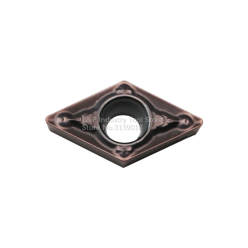 Мини токарный станок японского бренда с настоящими карбидными пластинами DCMT070204-MV VP15TF DCMT 070204MV режущий инструмент 10 шт./лот.