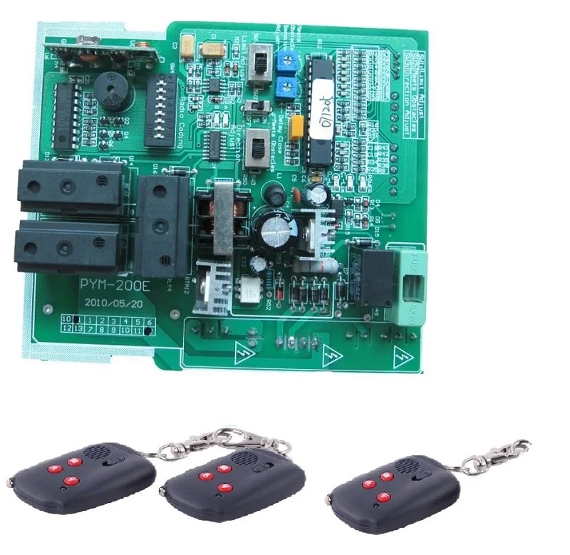 with 3pc remote В таблом со мотор раздвижных ворот - Цвет: with 3pc remote