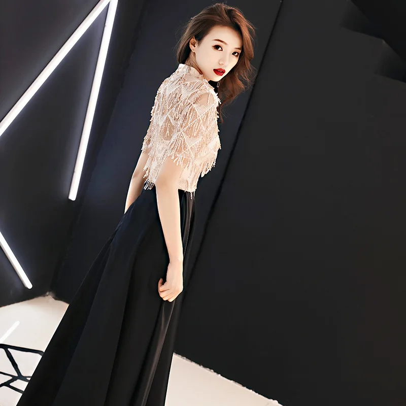 Большие размеры элегантные платья с блестками в восточном стиле китайское