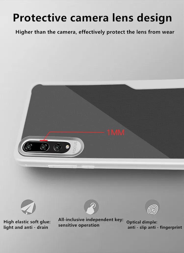 Роскошный Ультратонкий Прозрачный чехол для телефона Huawei mate p 20 Lite P20 Pro