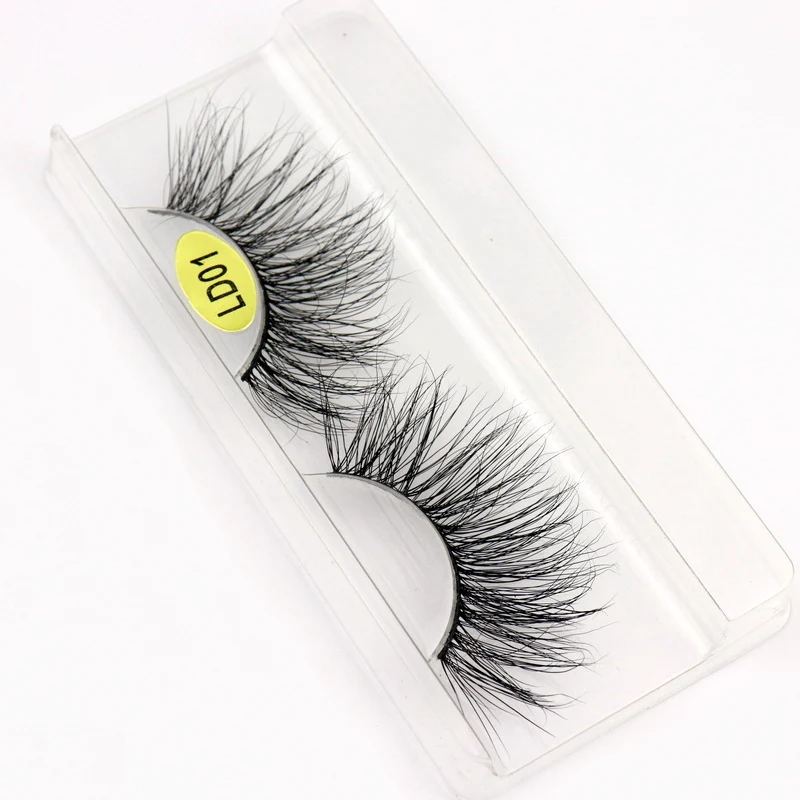 

25mm Long 3D mink lashes long lasting mink eyelashes Big dramatic volumn eyelashes strip individual false eyelash DOCOCER