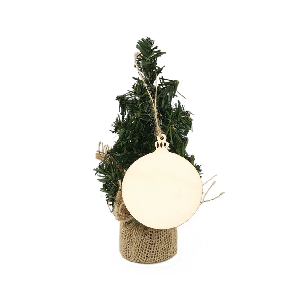 10PCS Wooden Ornaments Unfinished 3.15"Round Blank Wood Discs for DIY Christmas Ornaments Wood Crafts