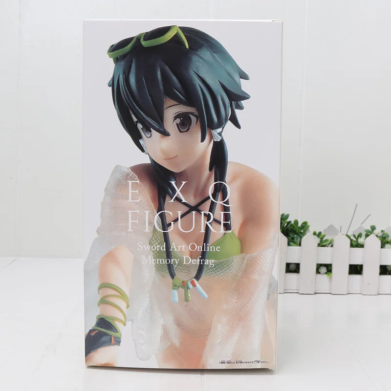 box 6932 18cm EXQ фигурка аниме Sword Art Online Yuuki Asuna Kirigaya Kazuto SAO Kirito купальник Ver. hot Girl ПВХ фигурка игрушка - Цвет: box 6932 18cm