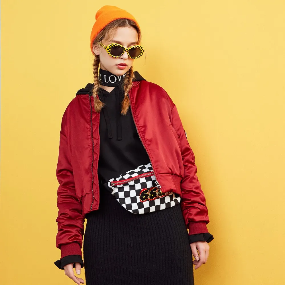 METERSBONWE Ins зимняя куртка женская Ulzzang модная Корейская версия модное универсальное короткое пальто - Цвет: Tibetan red
