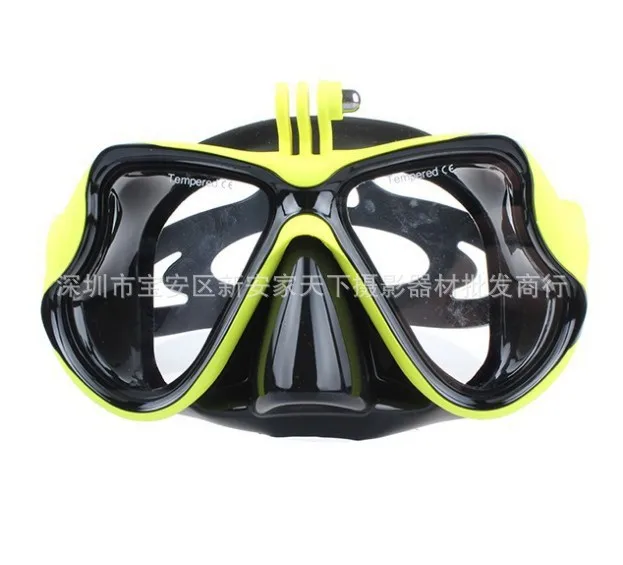 Маска для подводного плавания Очки 4 мм закаленное стекло камеры Gopro Hero Session 3 + 2