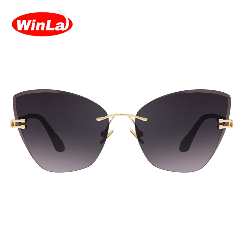 Winla модные дизайнерские женские солнцезащитные очки кошачий глаз винтажные для