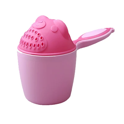 Pink Детский мультяшный медведь, чашка для купания, съемный, для мытья тела новорожденного, шампунь для ванной, чашка для купания, уход за ребенком, ложка для полоскания рта, Детская ванна - Цвет: Pink