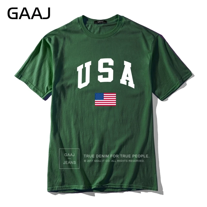 GAAJ, США, американский флаг, Мужская футболка, топ, высокое качество, футболки для мужчин, 3XL, футболка, принт, Homme, брендовая одежда, повседневная Уличная одежда