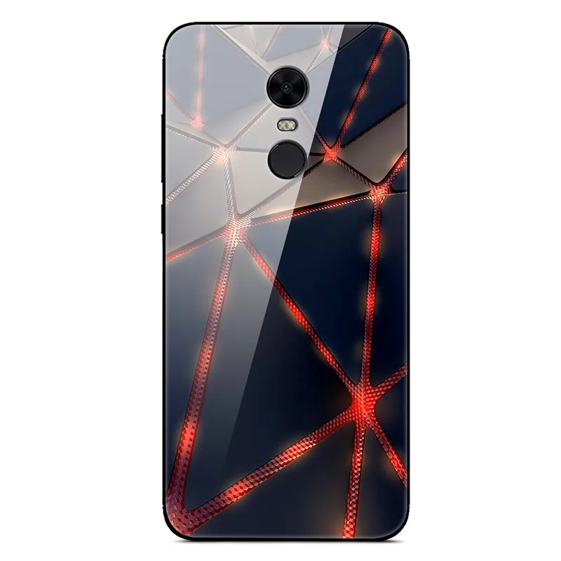 Чехол из закаленного стекла для Xiaomi Redmi 5 Plus, чехол с изображением планеты космоса, противоударный стеклянный чехол на заднюю панель для Xiaomi Xiomi Redmi 5 5 Plus, чехол - Цвет: 23