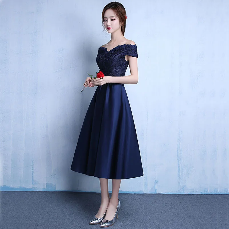 Платья для выпускного вечера Vestido DongCMY новые модные вечерние 2021 темно синего