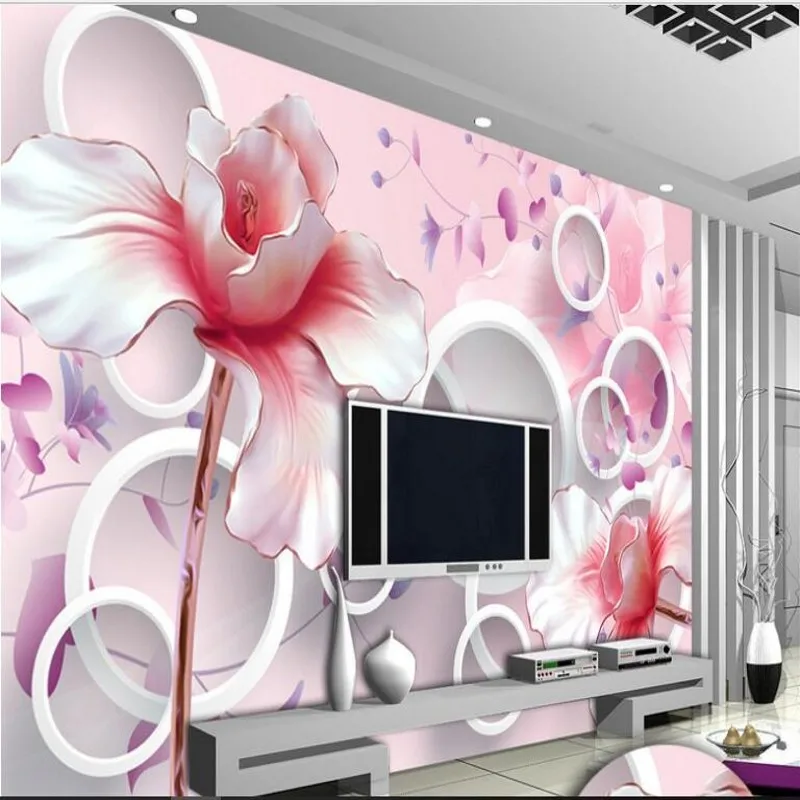 

wellyu Custom large-scale murals relief 3D magnolia murals TV background wall fabric wallpaper wallpaper for walls 3 d