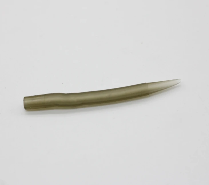 light brown 37mm 50 шт., противозапутывающие рукава, соединяются с крюком для ловли карпа, рыболовные снасти, аксессуары, зеленый, 37 мм, коричневый, 54 мм - Цвет: light brown 37mm