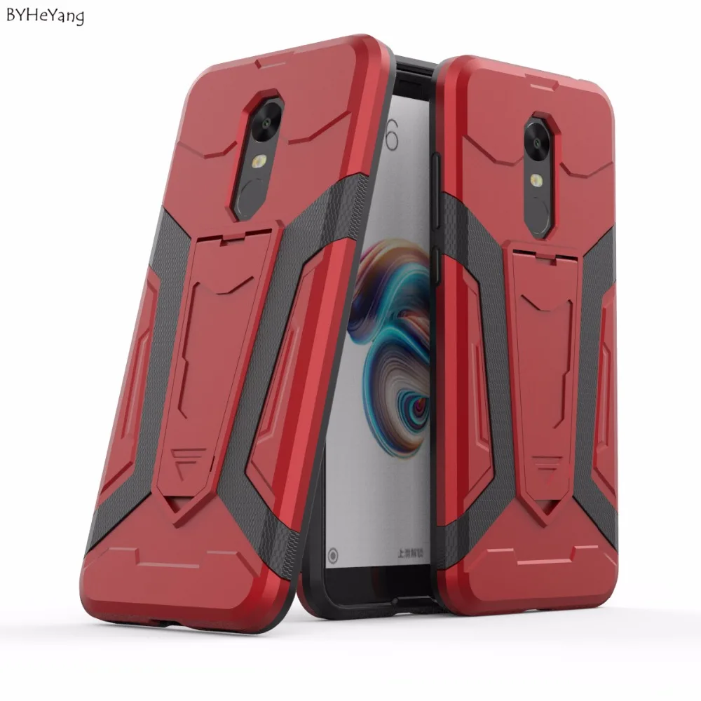 Чехол byheyang для Xaomi Xiaomi Redmi 5 Plus чехол Funda Armor Гибридный Силиконовый пластиковый
