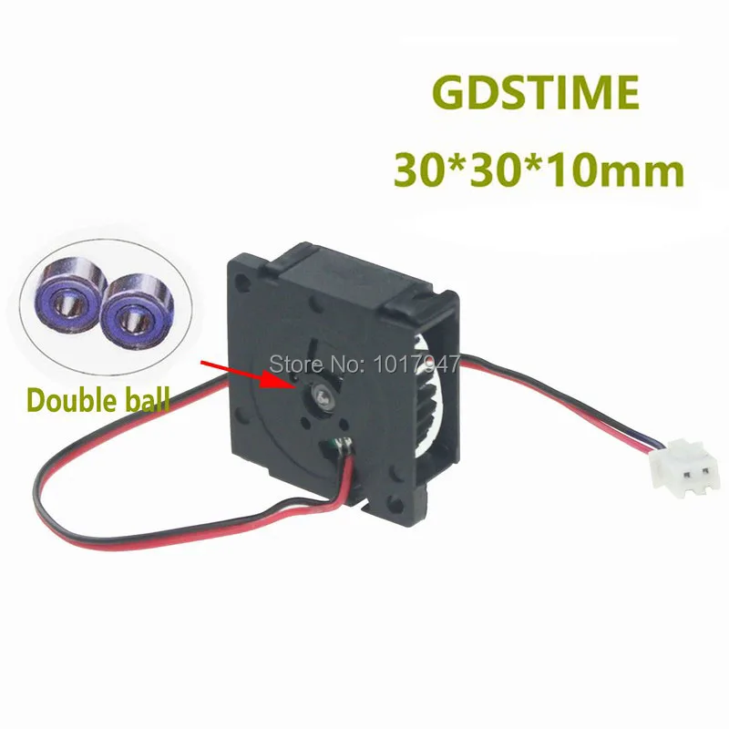2 шт./партия Gdstime DC 24 В 2pin шариковый кулер вентилятор радиатора 3 см 3010B 30 мм 30x10 |