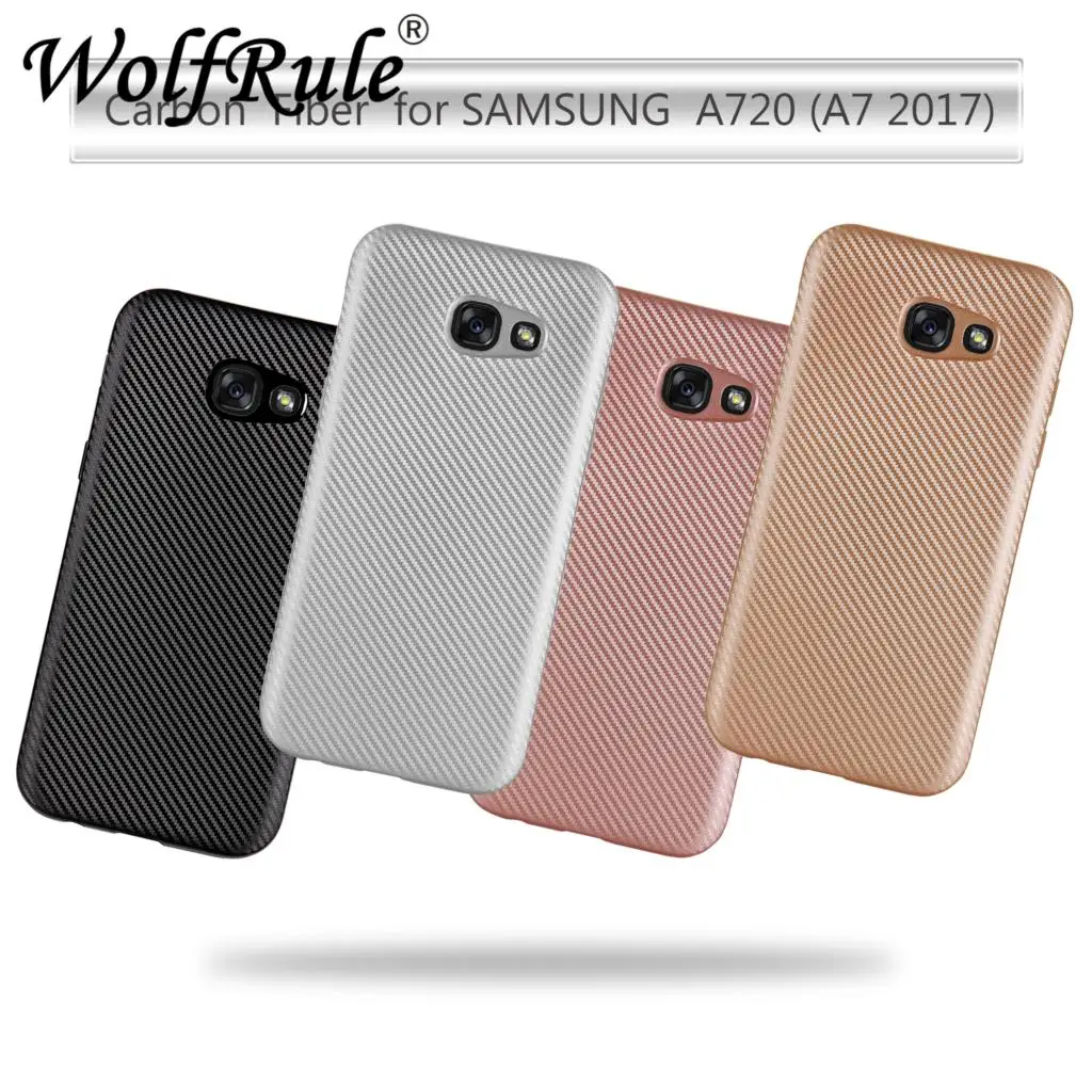 For Cover Samsung Galaxy A7 2017 Case Silicone Rubber Phone for Coque Fundas |