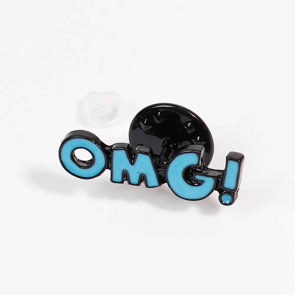 DoreenBeads 1 шт. новинка 2017 модные броши булавки для рубашки пальто сумки буквы Hello BANG