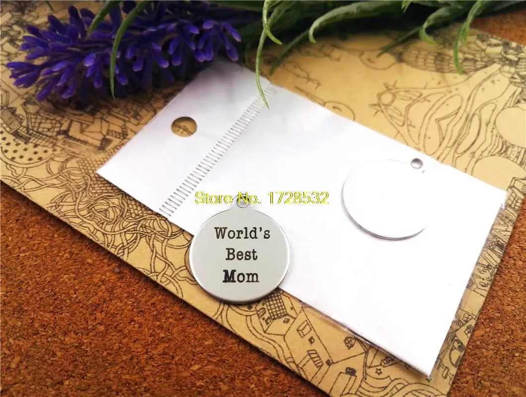 Круглые Подвески из нержавеющей стали 20 шт. ювелирные украшения лучшая в мире