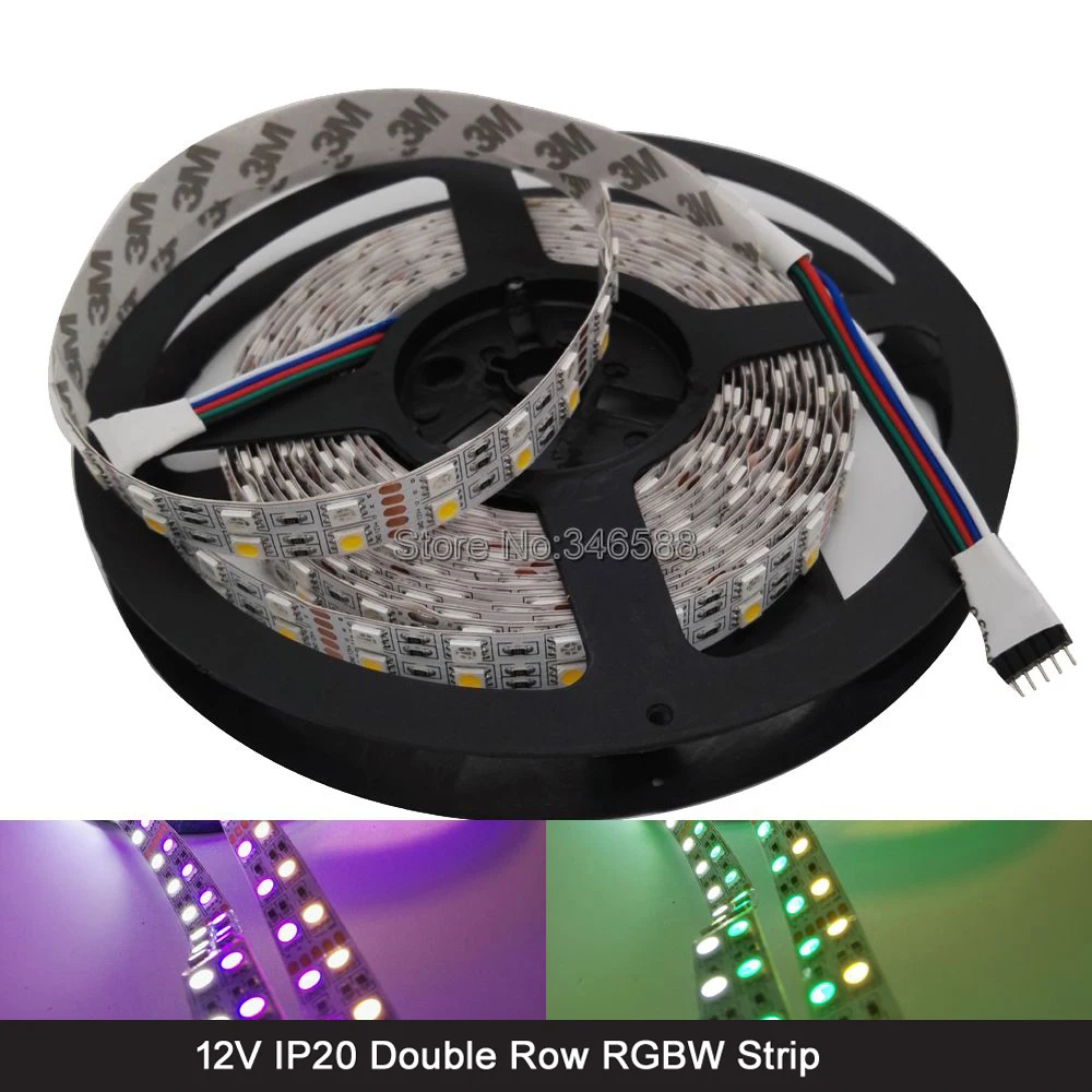 Двухрядная СВЕТОДИОДНАЯ лента SMD 600 RGBW IP20 IP67 5 м 120 светодиодный одов/м 12 В 24