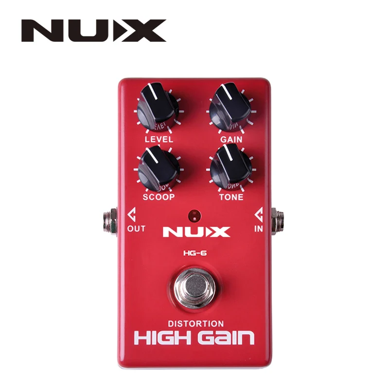 HG-6 High Gain NUX педаль эффектов CH3 DS3 AS4 HG6 OD3 классический овердрайв усилитель симулятор хора с высоким коэффициентом усиления электрогитары педали эффектов Гитарные части - Цвет: HG-6 High Gain