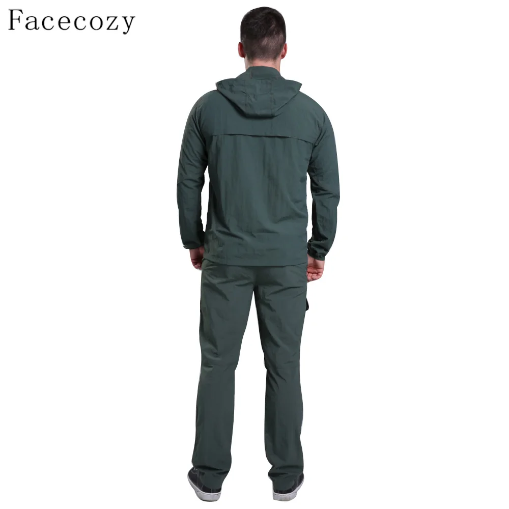 Facecozy мужская летняя походная УФ-набор быстросохнущая дышащая одежда для рыбалки