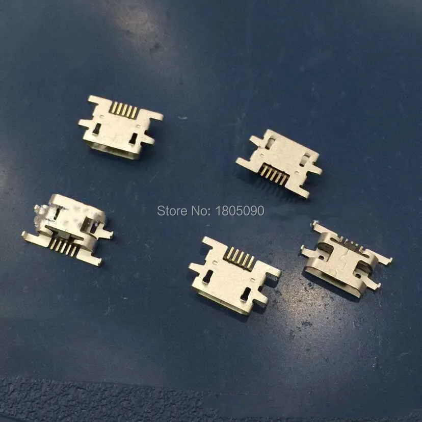 50 шт./лот разъем Micro USB Тяжелая пластина гнездо для зарядки 5pin sony Xperia M C1904 C1905 Y515 V880