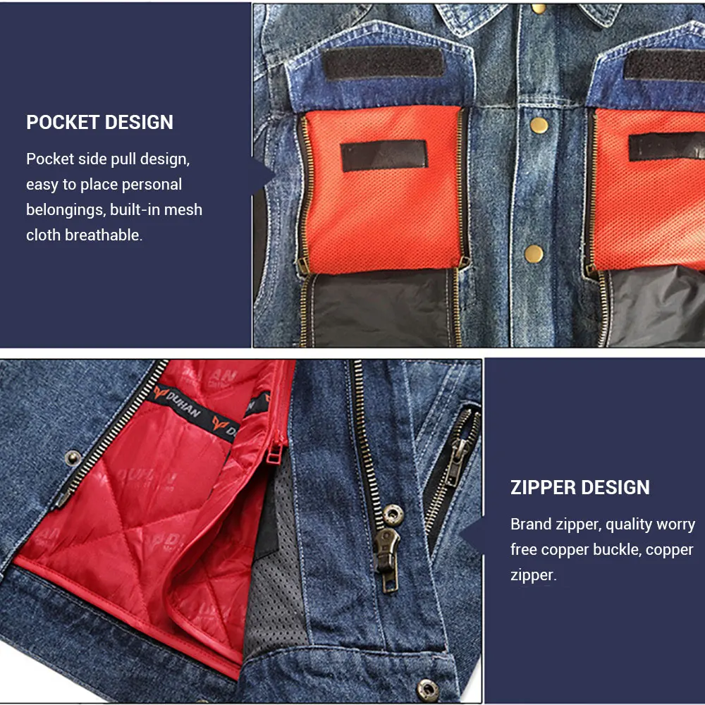 DUHAN мотоциклетная куртка для женщин Chaqueta Moto джинсовая дышащая верховой езды