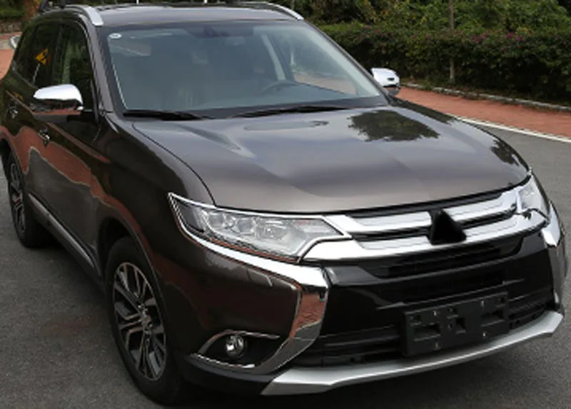 2 шт. ABS для Mitsubishi Outlander 2013-2016 задняя зеркальная крышка наклейка на зеркало заднего