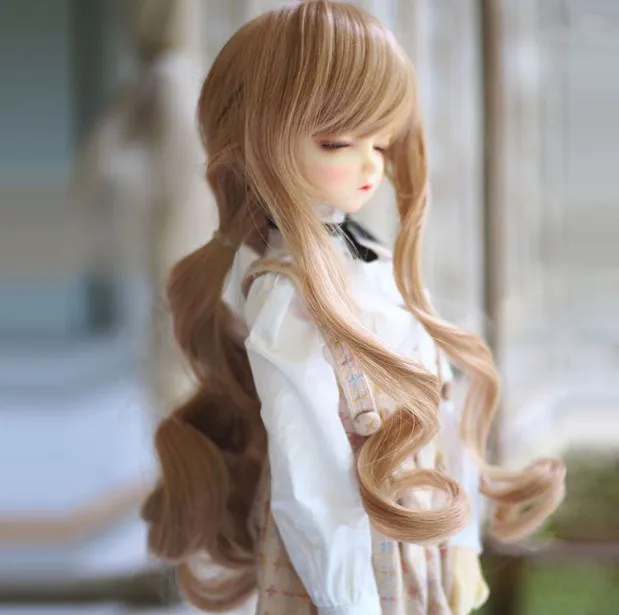 

2018 New Arrival 1/3 1/4 1/6 Bjd SD Doll Wig Wavy Wig Long Hair