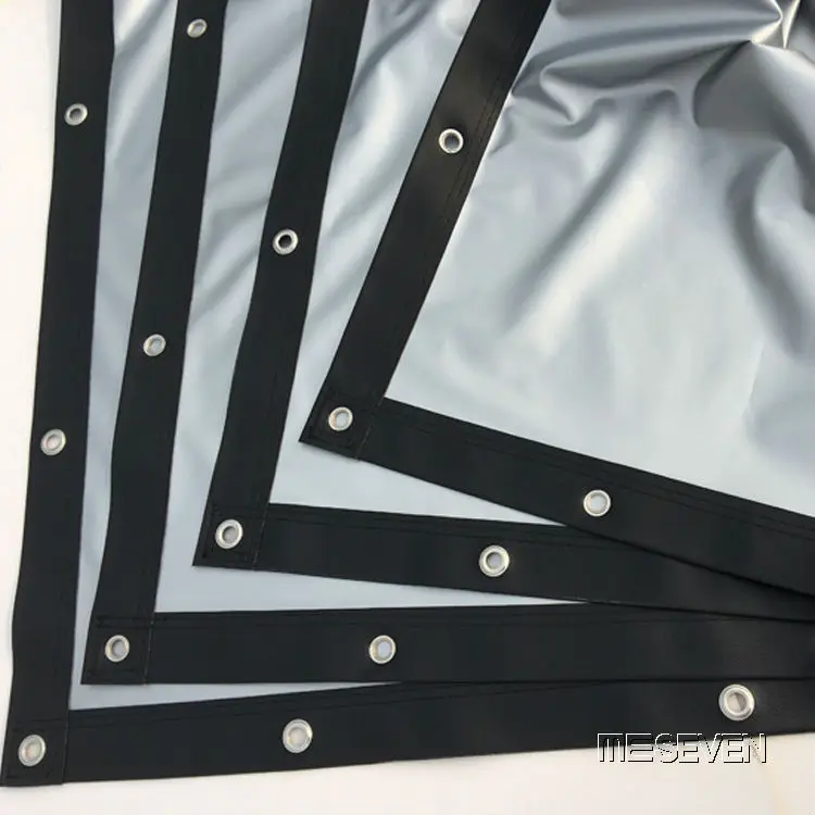 Серый металлический серебристый экран для проекции из ПВХ 180 дюйма 16:9 занавески