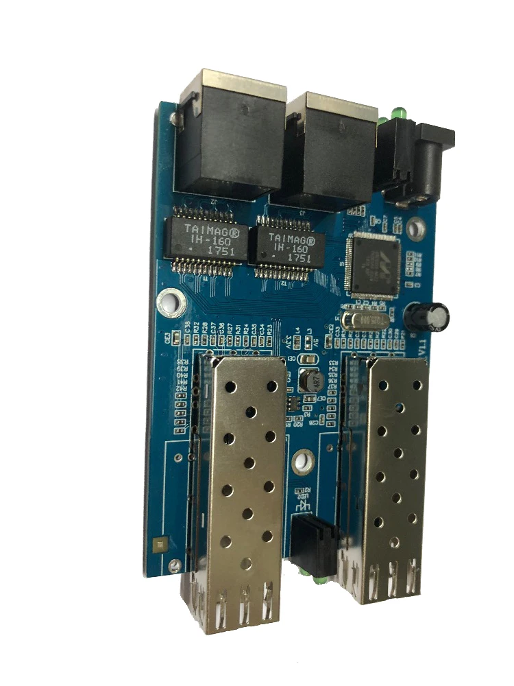10/100/1000 м SFP гигабитный Волоконно Оптический Ethernet медиа конвертер печатной