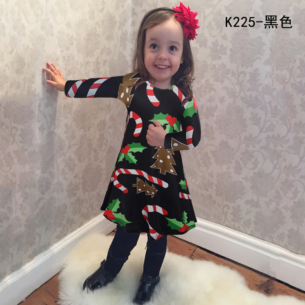 Рождественский комбинезон зимние платья для девочек детское платье с цветочным