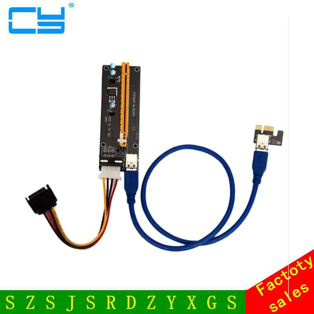 

Надежная Горячая PCI-E Экспресс-карта расширения с кабелем-расширителем USB 3,0 1x до 16x портативная Плата расширения pci-e