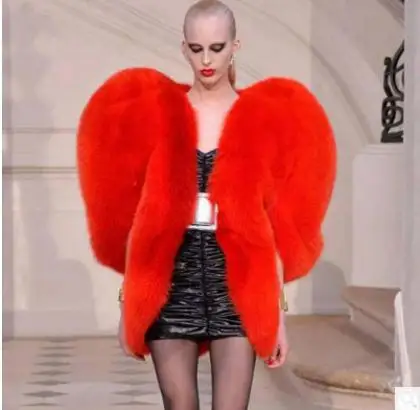 Женская накидка из искусственного меха теплая шуба с объемным узором в форме