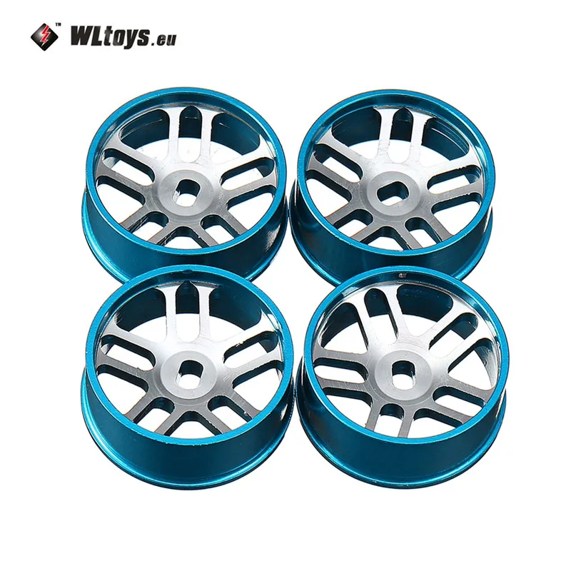 4 шт. Wltoys металлическая ступица колесо радиоуправляемого автомобиля 1/28 для K989& IW04M RC автомобилей запасные части запасные аксессуары