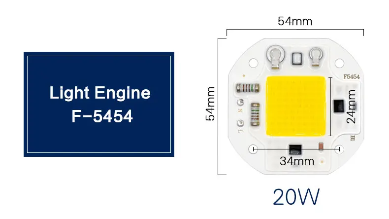 Светодиодный прожектор Водонепроницаемый IP66 IP6510W 20 Вт 30 Вт 50 Вт отражатель лампа Smart IC 220 В светодиодный наружный прожектор