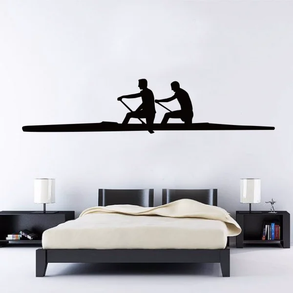 

Canoe and Kayak Sticker Sketch Wedding Decor Wall Decal Wallpaper Wall Pvc Sticker Kids Rooms Decor