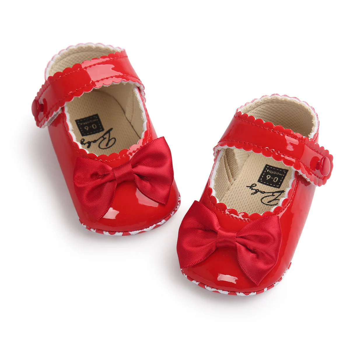

PU Leather Baby Girl Shoes Butterfly-knot Princess Newborn Shoes Toddler Sapatos De Bebe Non-slip Infant Shoes