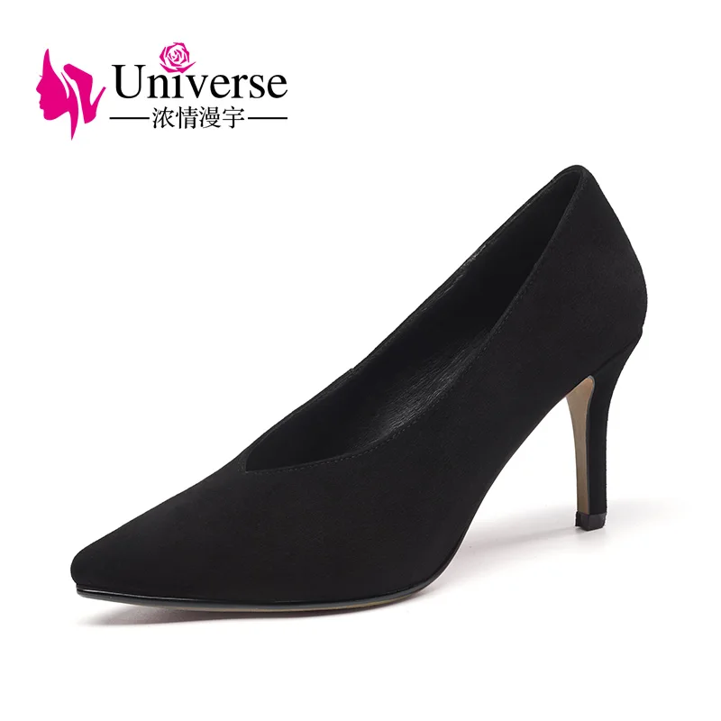 Universe concise style ladies fashion pumps heels 8cm high heel ladies shoes dress shoes office shoes for female G268