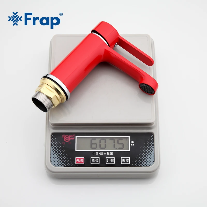 FRAP инновационный модный стиль, домашний смеситель для ванны, кран для холодной и горячей воды, красный смеситель для ванной комнаты F1043