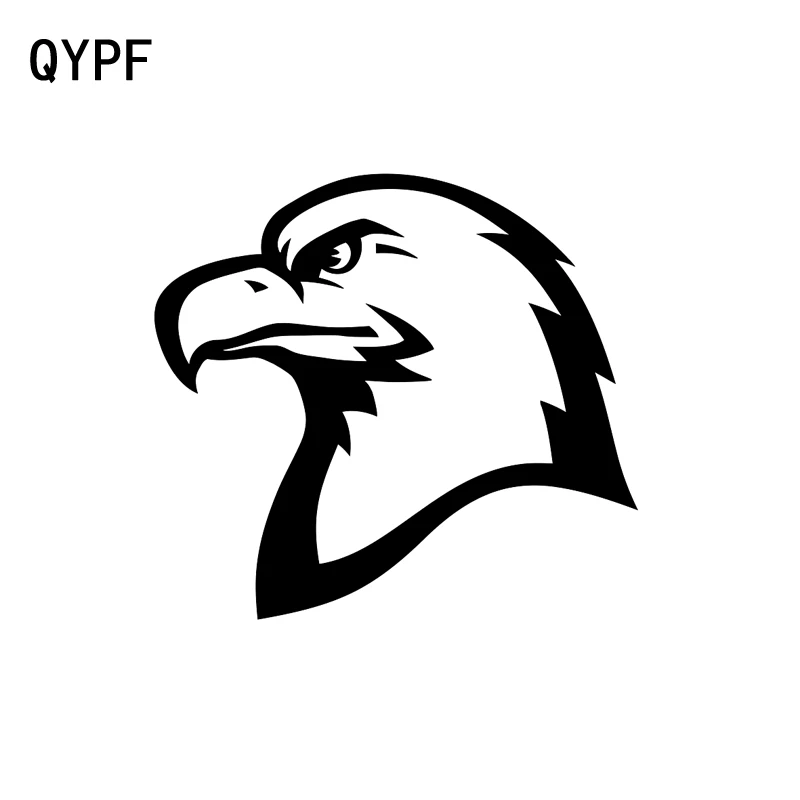 

QYPF 14,3 см * 13,1 см животное лысый орел Забавный виниловый стикер автомобиля Изысканная наклейка черный/серебристый C15-0911