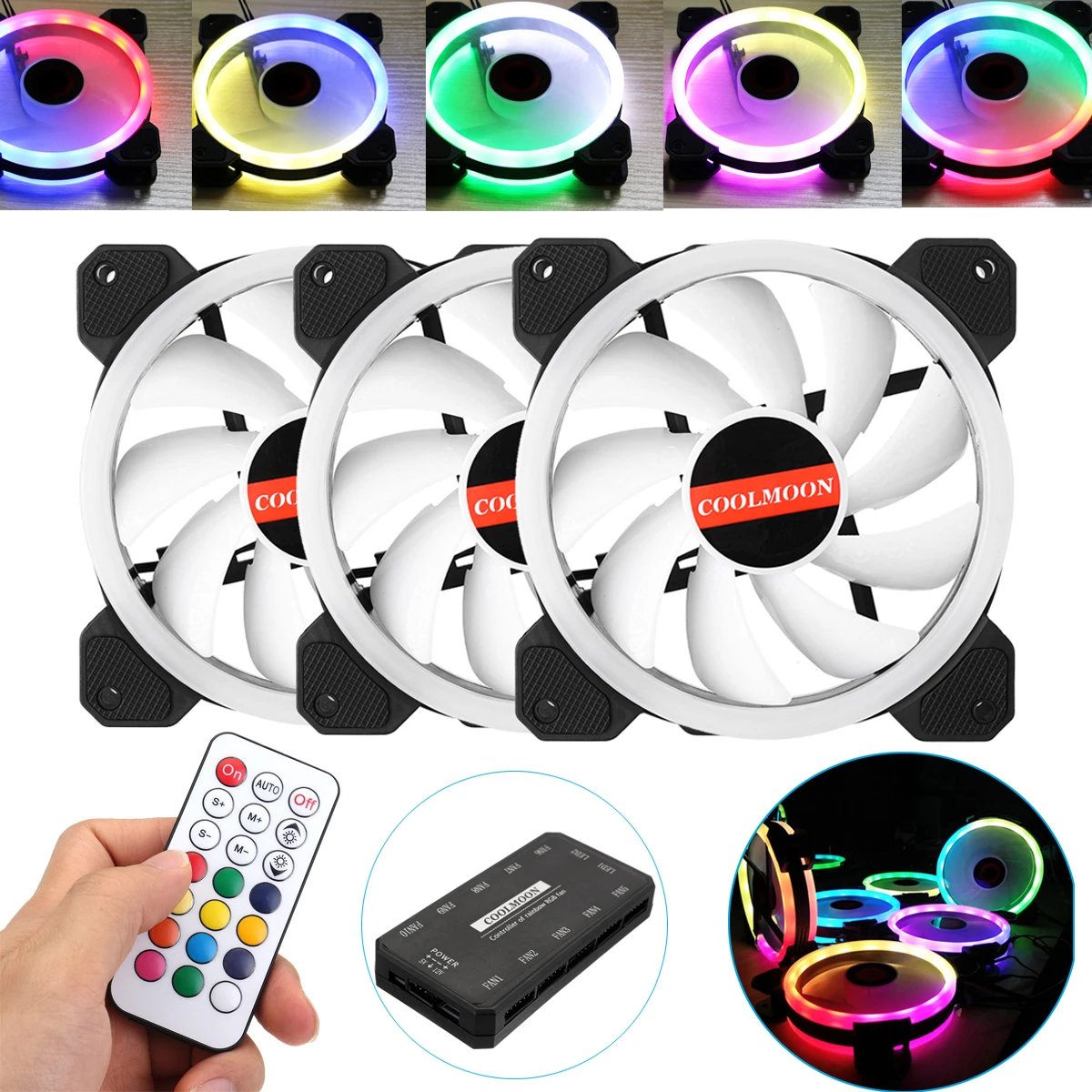 3 шт. кулер для процессора с RGB подсветодиодный кой 120 мм|cooler for cpu|fan coolerpc cooling |