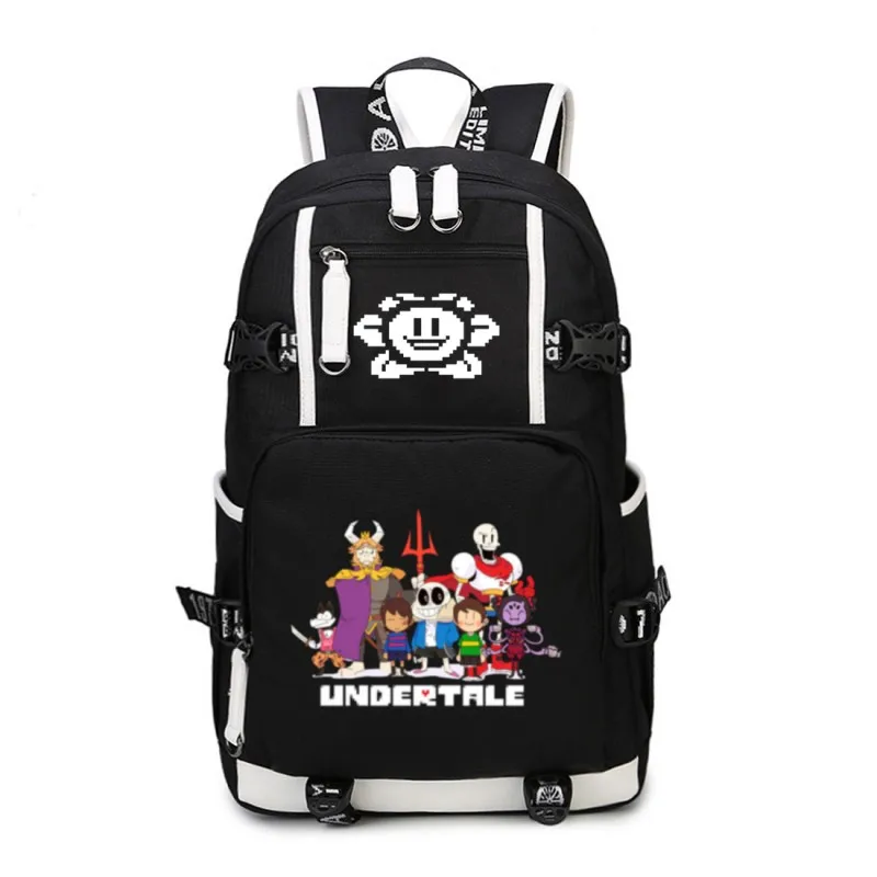 Black3 WISHOT Sans UNDERTALE рюкзак Многофункциональный USB зарядка backpa для подростков мужчин wo мужские школьные сумки Дорожная сумка - Цвет: Black3