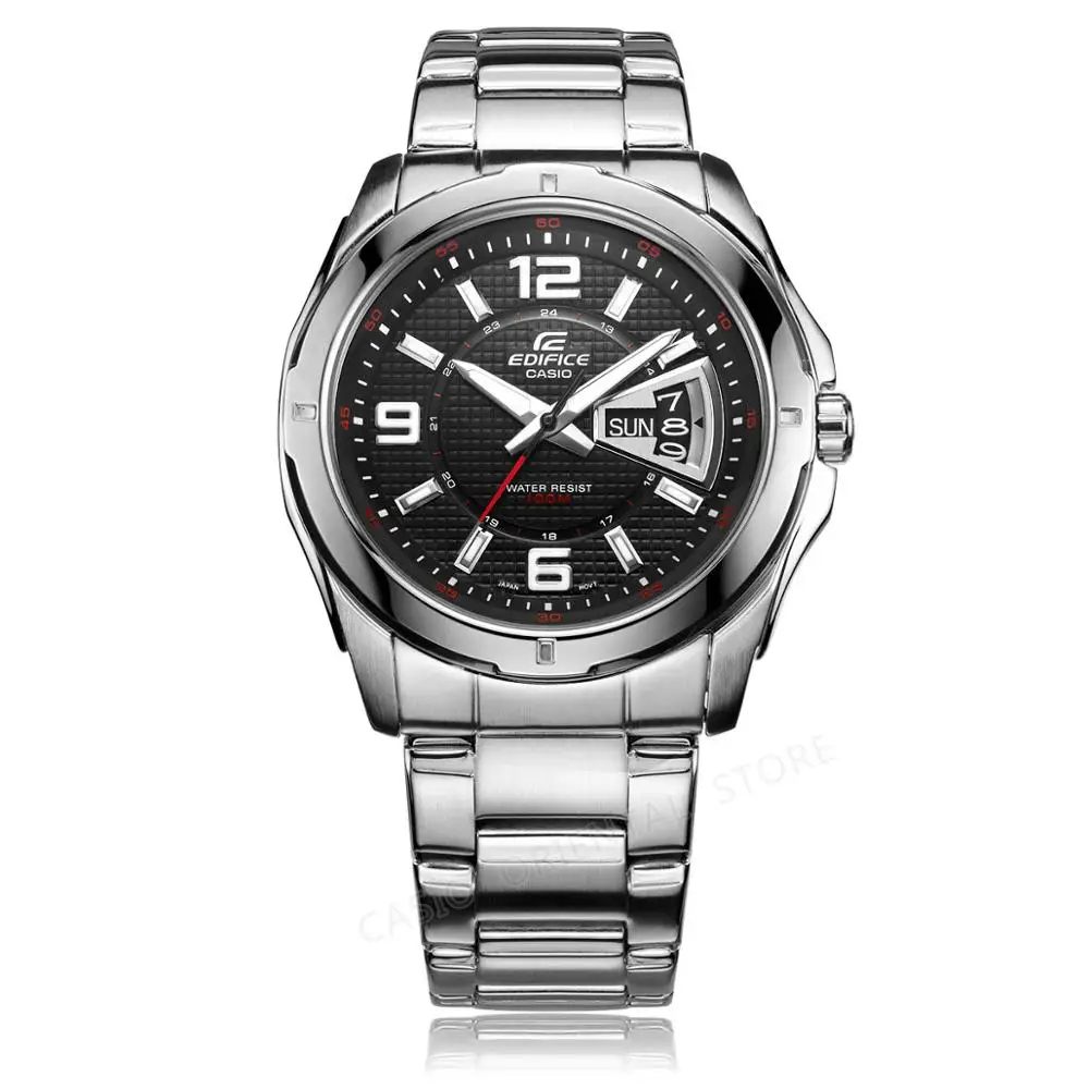 EF-129D-1A Casio Edifice часы кварцевые наручные часы Бизнес Мужские часы топ модный бренд настольные часы EF-129D-1A Relogio Masculino подарочная коробка - Цвет: EF-129D-1A