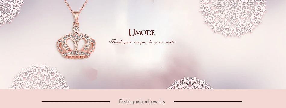 UMODE, африканская Женская цепочка, массивное ожерелье, розовое золото, сестринская корона, Ketting, Sautoir Femme, длинное ювелирное изделие, ожерелье Largos UN0308A