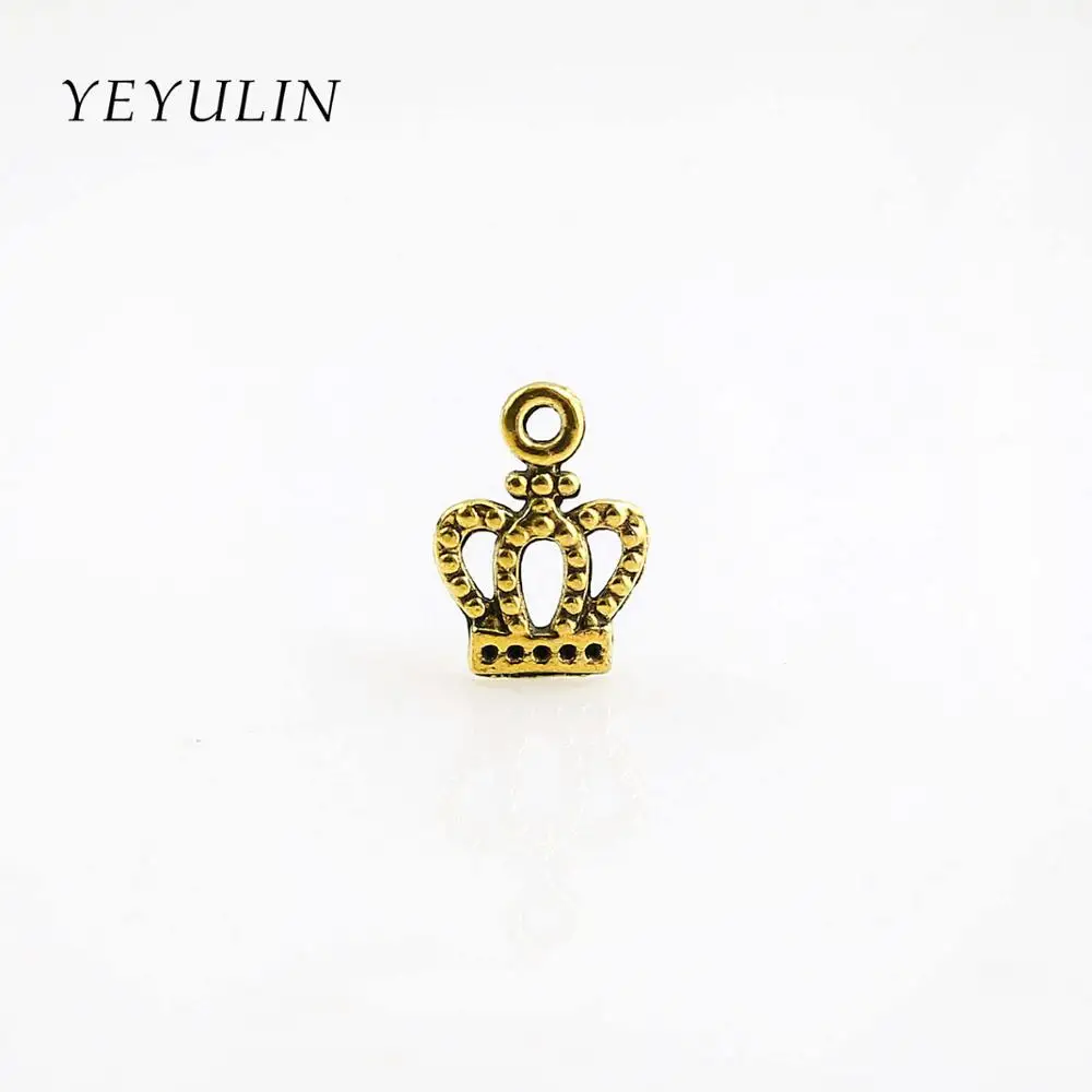 crown 30 шт., античное золото, якорь, корона, древо жизни, подвески, Подвеска для женщин, девушек, ожерелье, браслет, изготовление ювелирных изделий - Окраска металла: crown