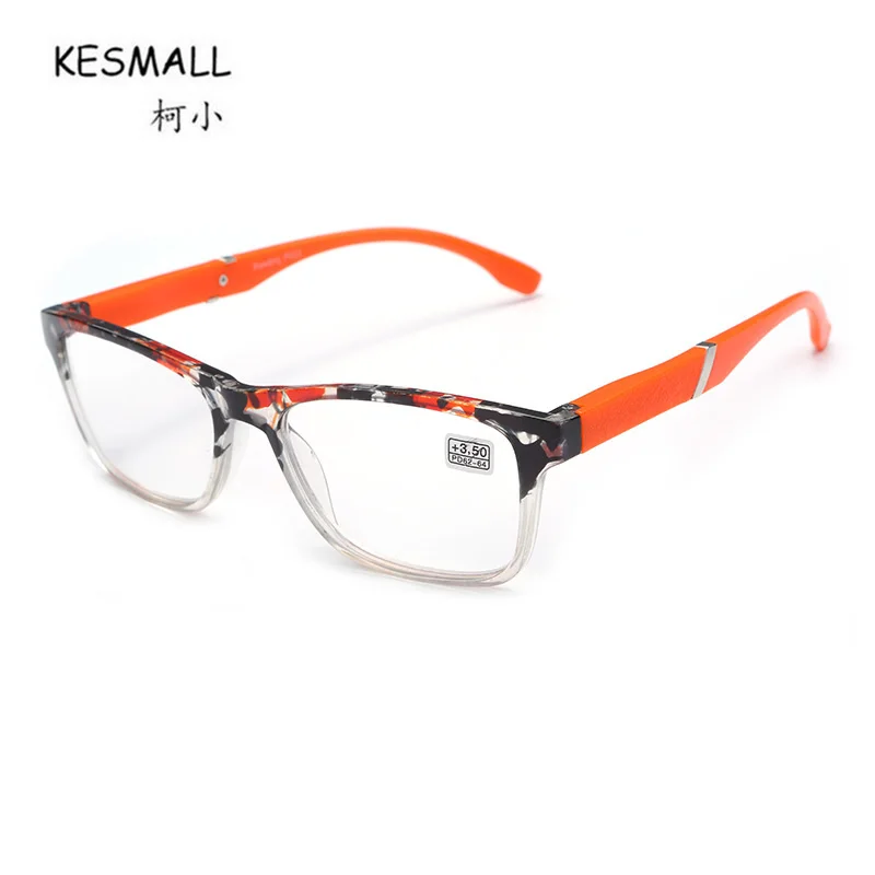 Kesmall новые Винтаж квадратной формы Очки для чтения женщин Для мужчин Мода Ретро
