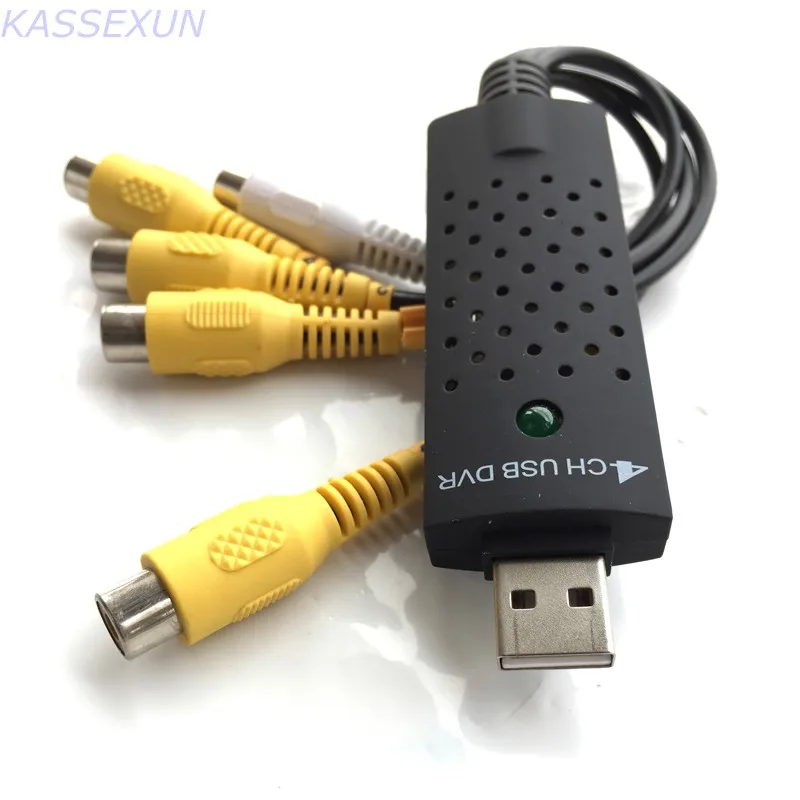 Аналоговый ТВ карта захвата окна 7 32 бит Easycap dvr 4 ch usb для ПК 25fps бесплатная